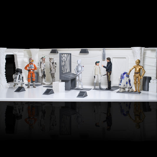 Star Wars 3D printed Hoth Echo base diorama for 3.75" Figures