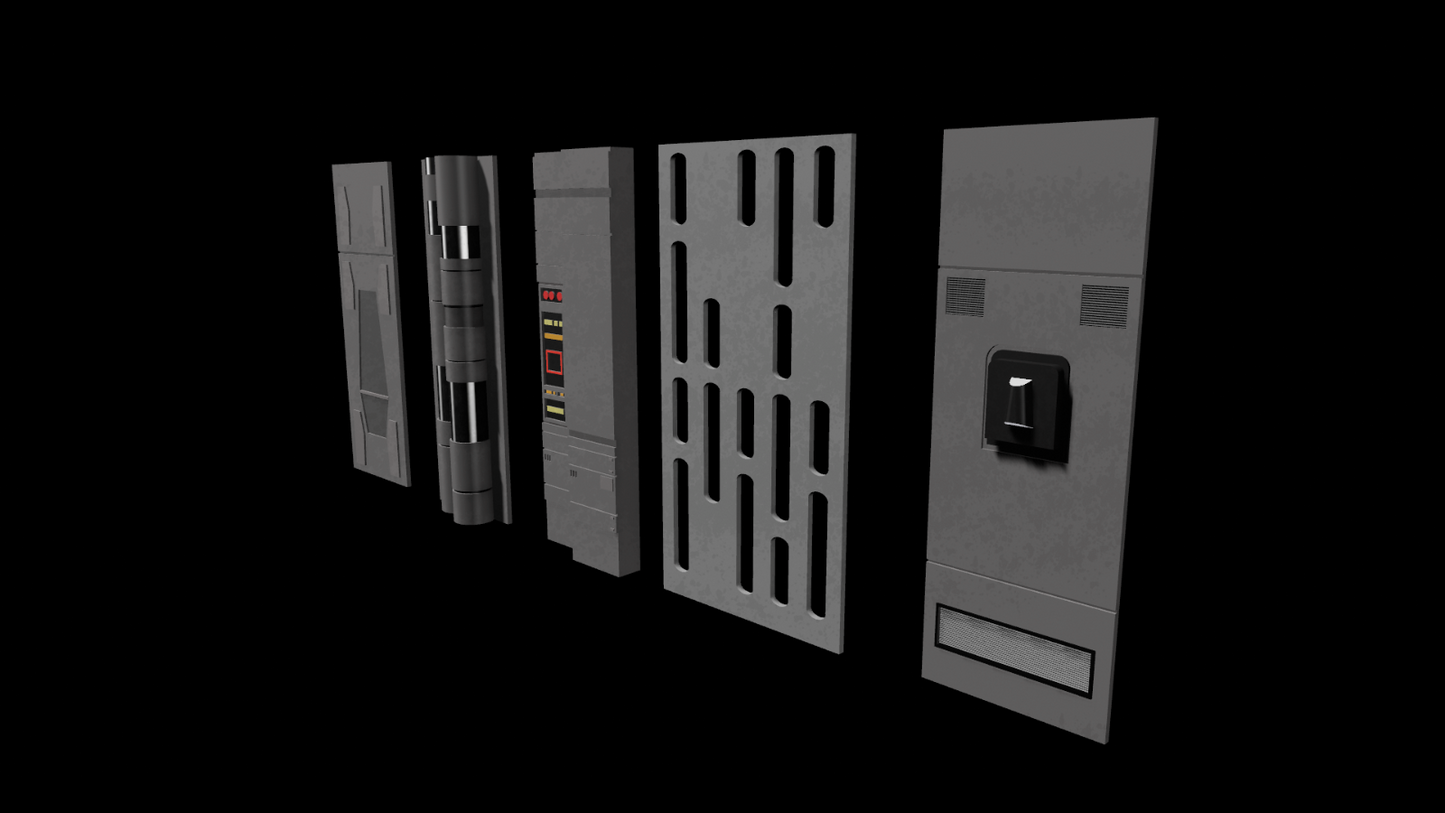 3D Printed Starkiller Base Wall Panels For 3.75" Star Wars Figures
