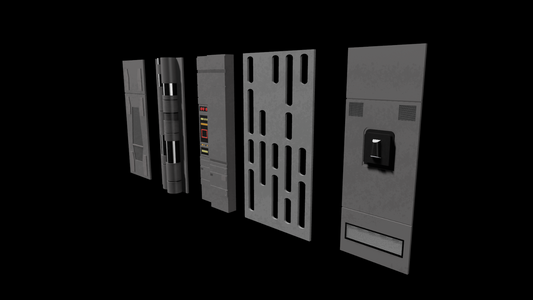 3D Printed Starkiller Base Wall Panels For 3.75" Star Wars Figures