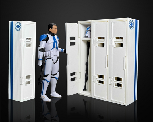 3D PRINTED STAR WARS CLONE LOCKER. (ONE) 3.75" Scale