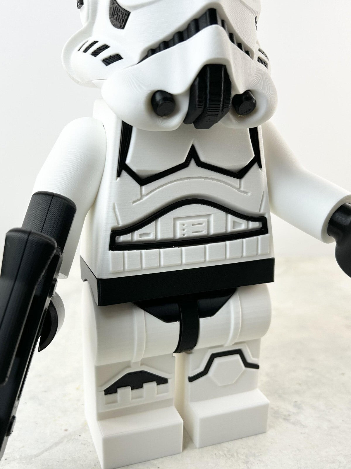 3D Printed. 9" Brick inspired Deluxe Storm Trooper Figure