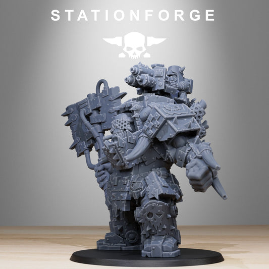 The Orkaz Commander from Station Forge 32mm