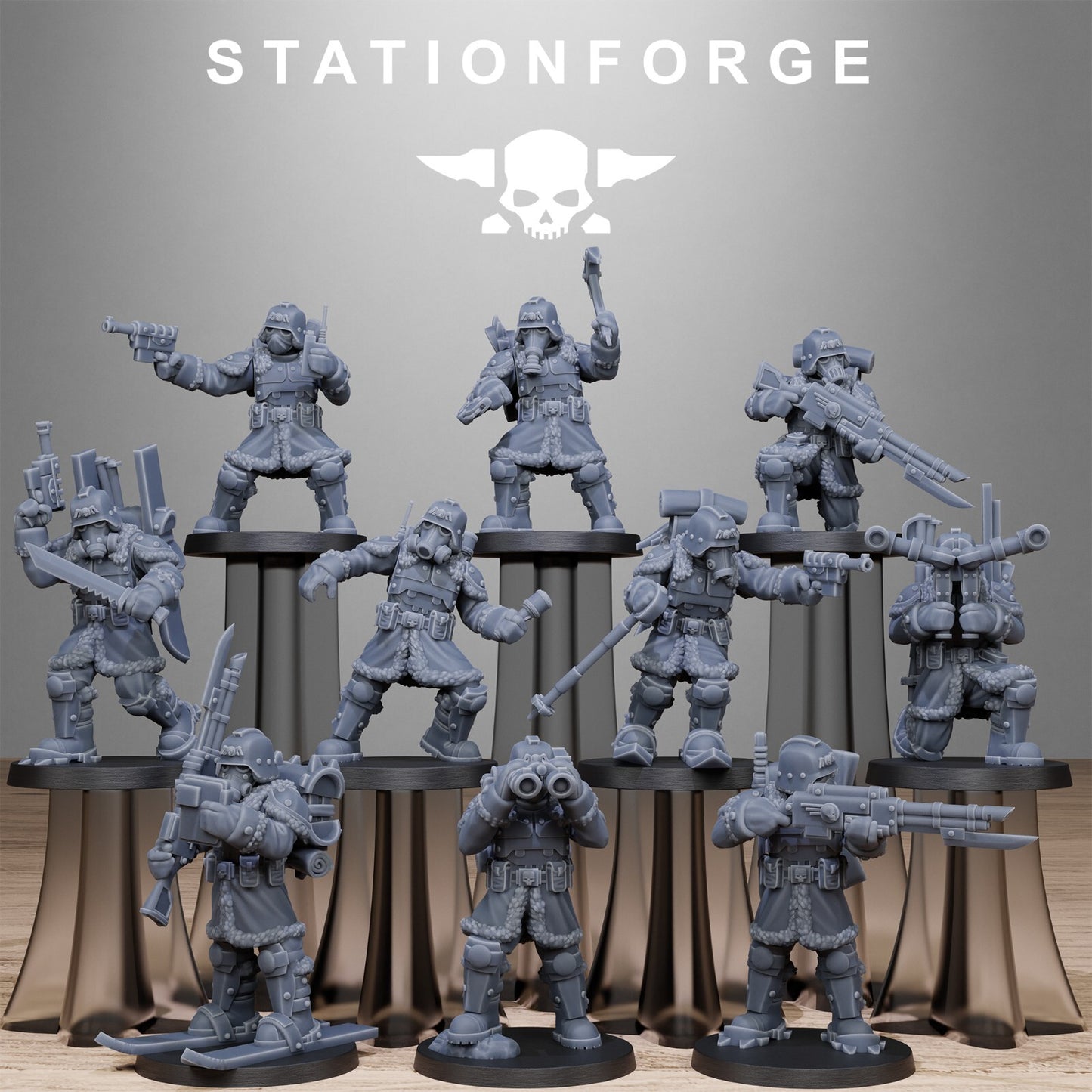 GrimGuard Frostwatch Patrol - Station Forge Wargaming Figures Inc Bases