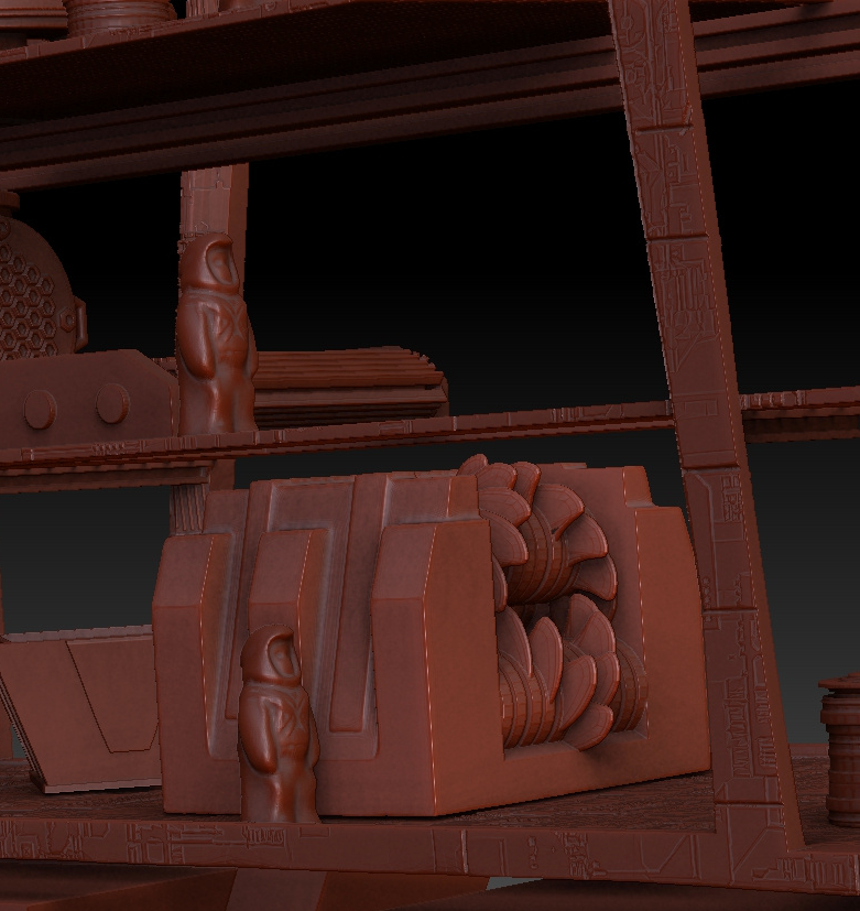 Star Wars 4FT 3D Printed Sandcrawler for 3.75 " Scale Figure Diorama