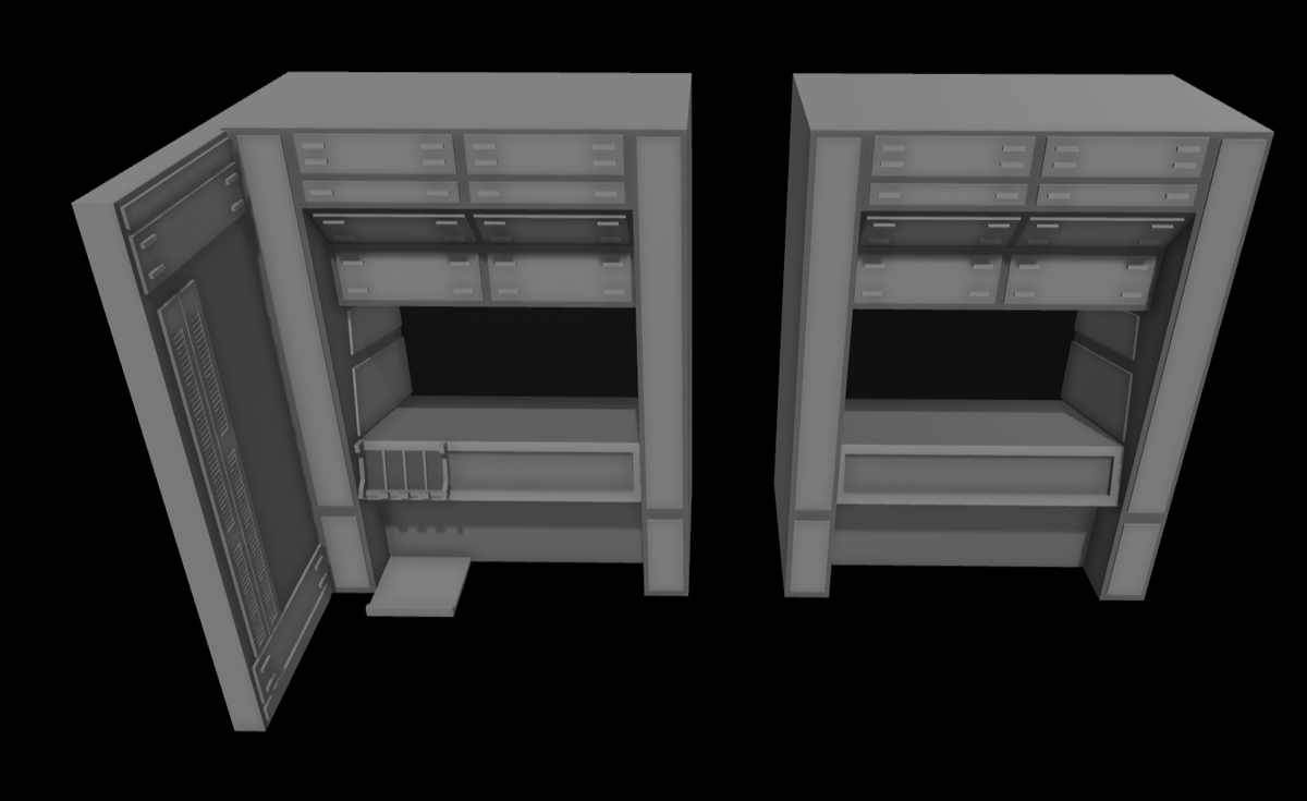 Star Wars 3D Printed Death Star Control Room 327 Windows for 3.75" scale