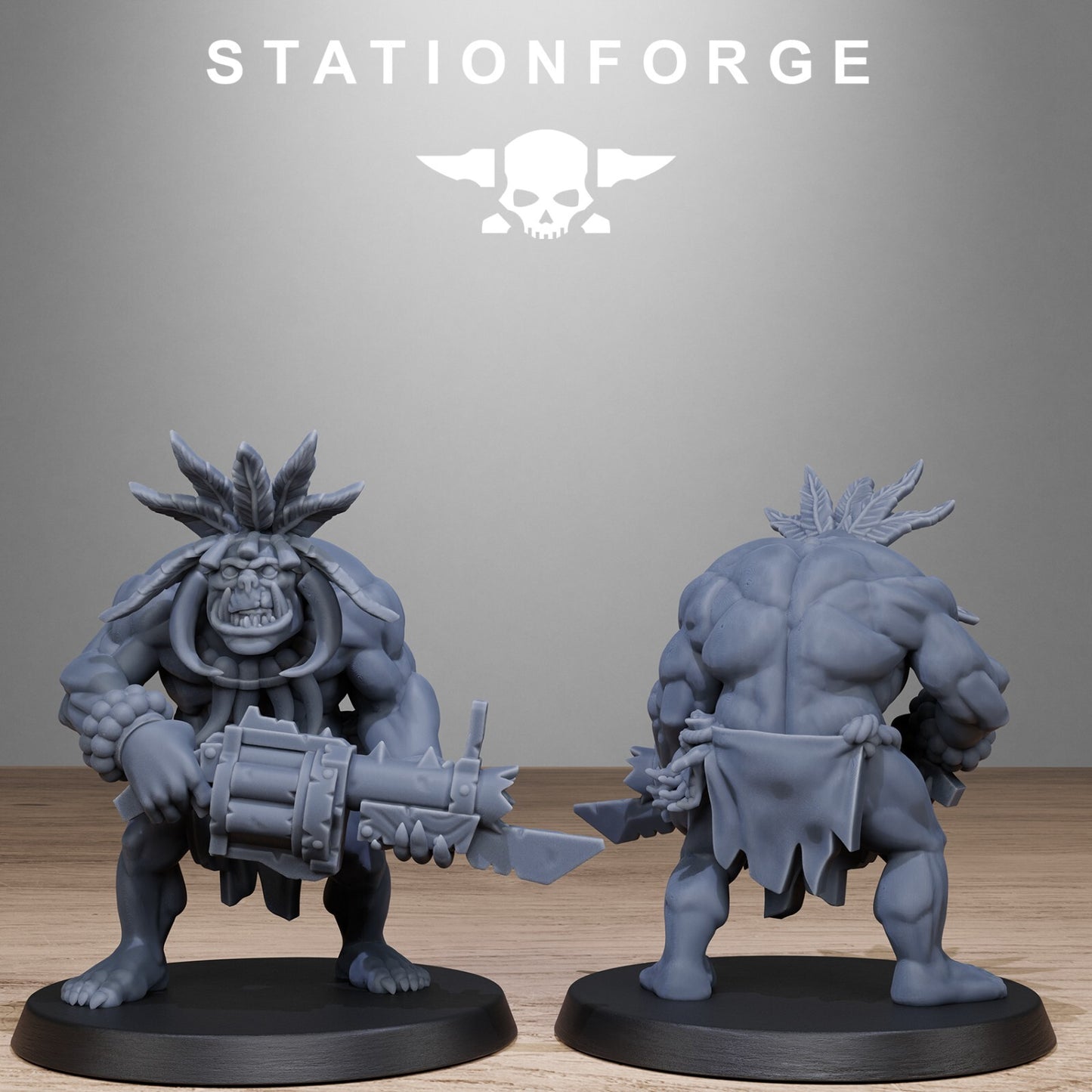 The Orkaz Tribal Infantry from Station Forge 32mm INC BASES + FREE POST