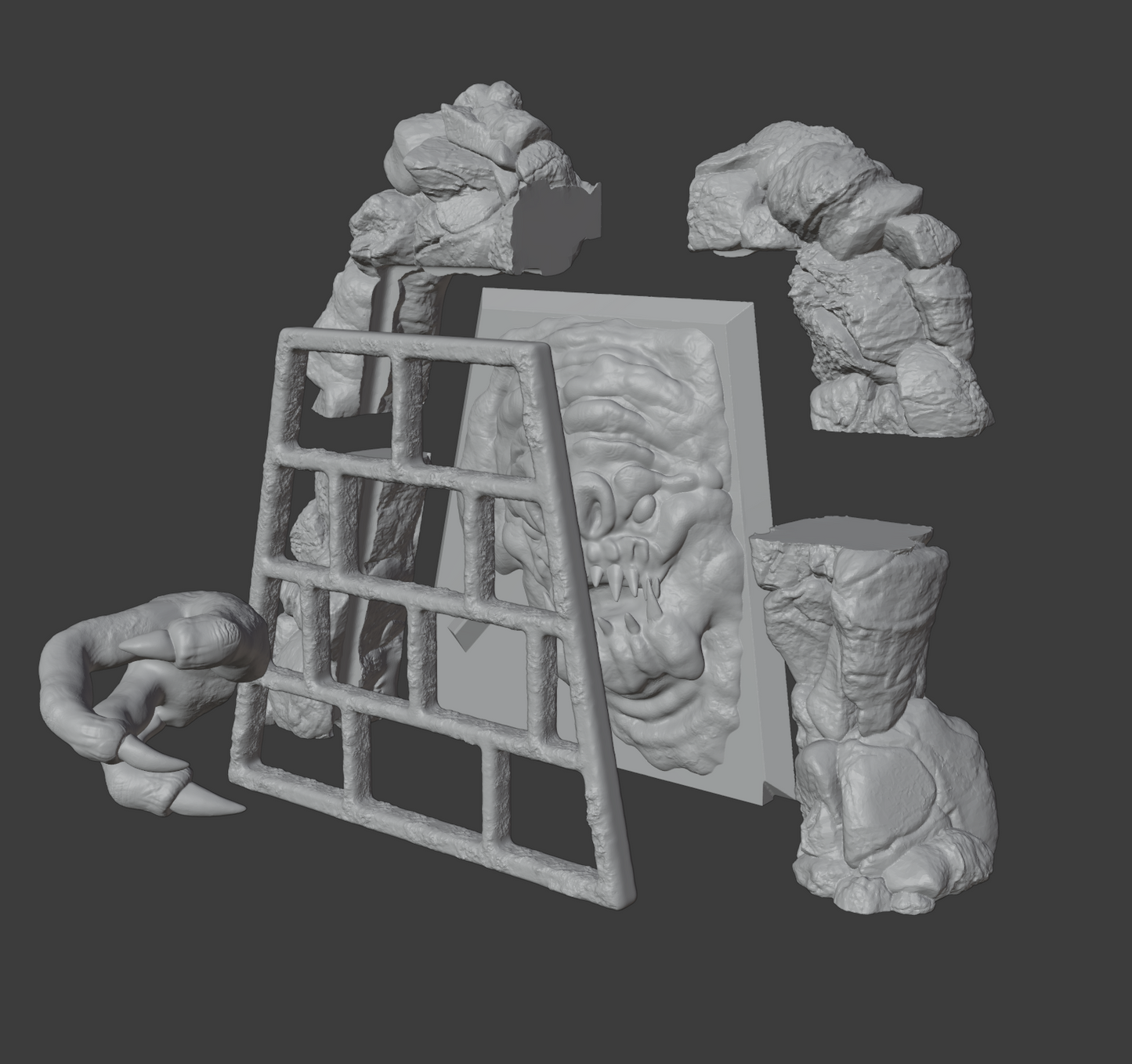 3D Printed The Rancor diorama for 3.75" & 6" Star Wars Figures