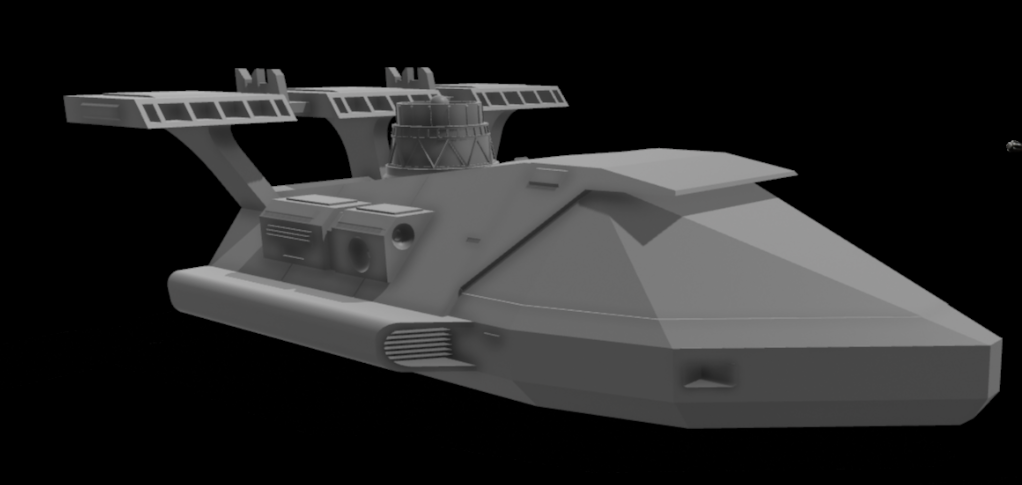 Star Wars V-35 Courier Landspeeder For 3.75 IN (1:18) Figure Diorama