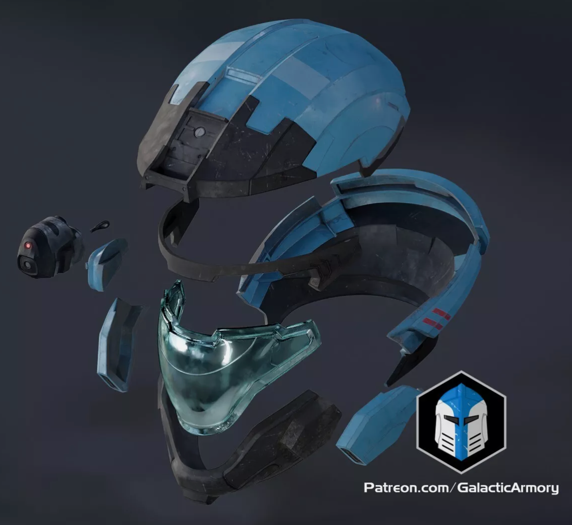 Halo Air Assault Helmet - 3D Printed Raw Kit