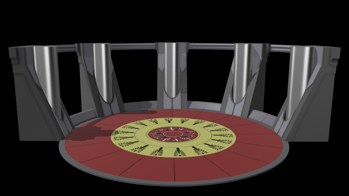 3D Printed jedi council half diorama for 3.75" Star Wars figures