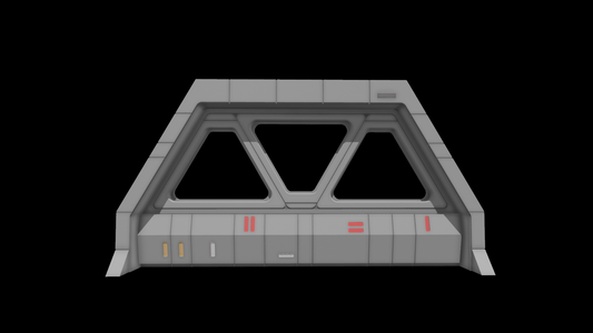 3D Printed Star Destroyer Bridge Window Diorama for 3.75" or 6 Star Wars Figures