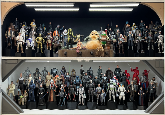 Star Wars 3D Printed shelf corners for finishing your figure displays