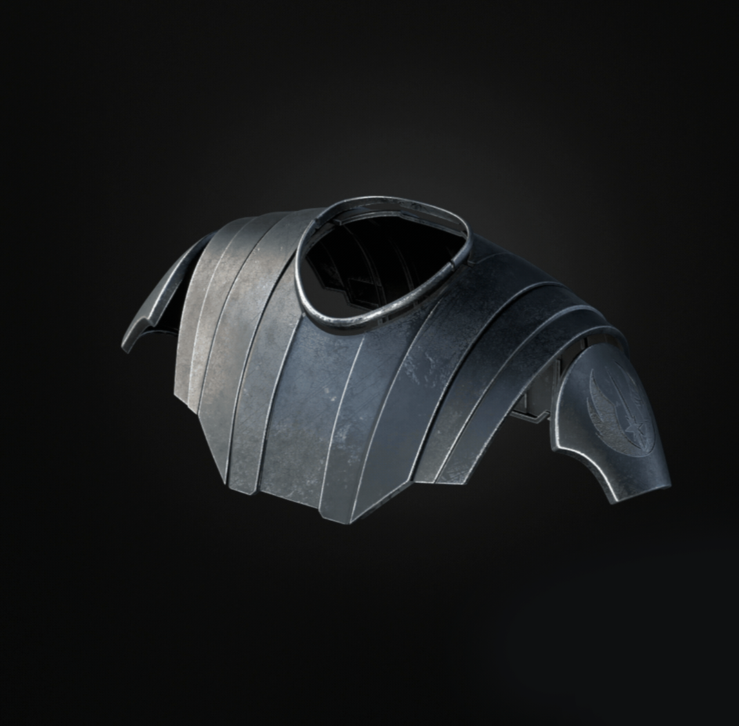Star Wars General Skywalker Clone Wars Inspired 3D Printed Raw, unpainted Armour