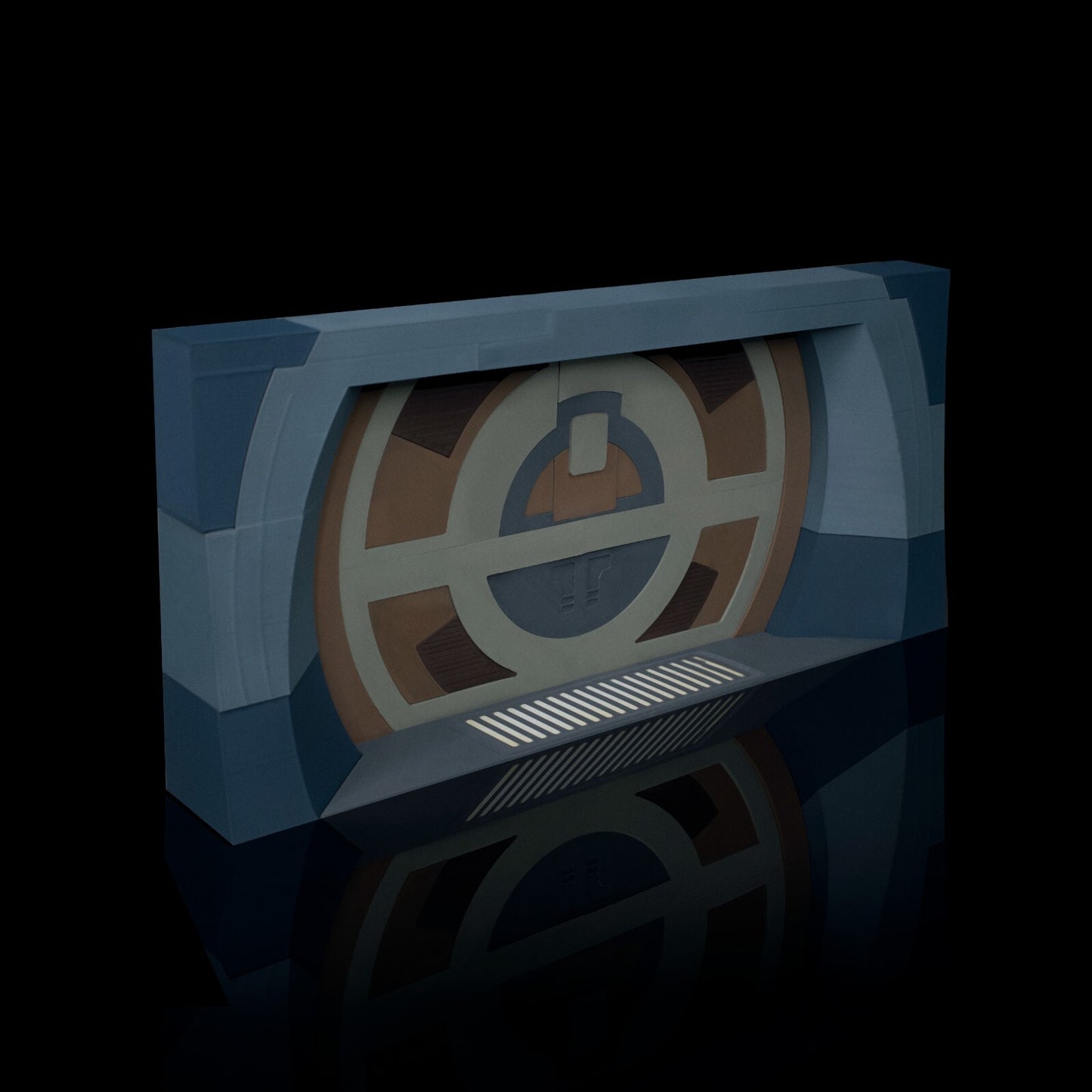 3D printed trade federation door for Star Wars Black Series figures