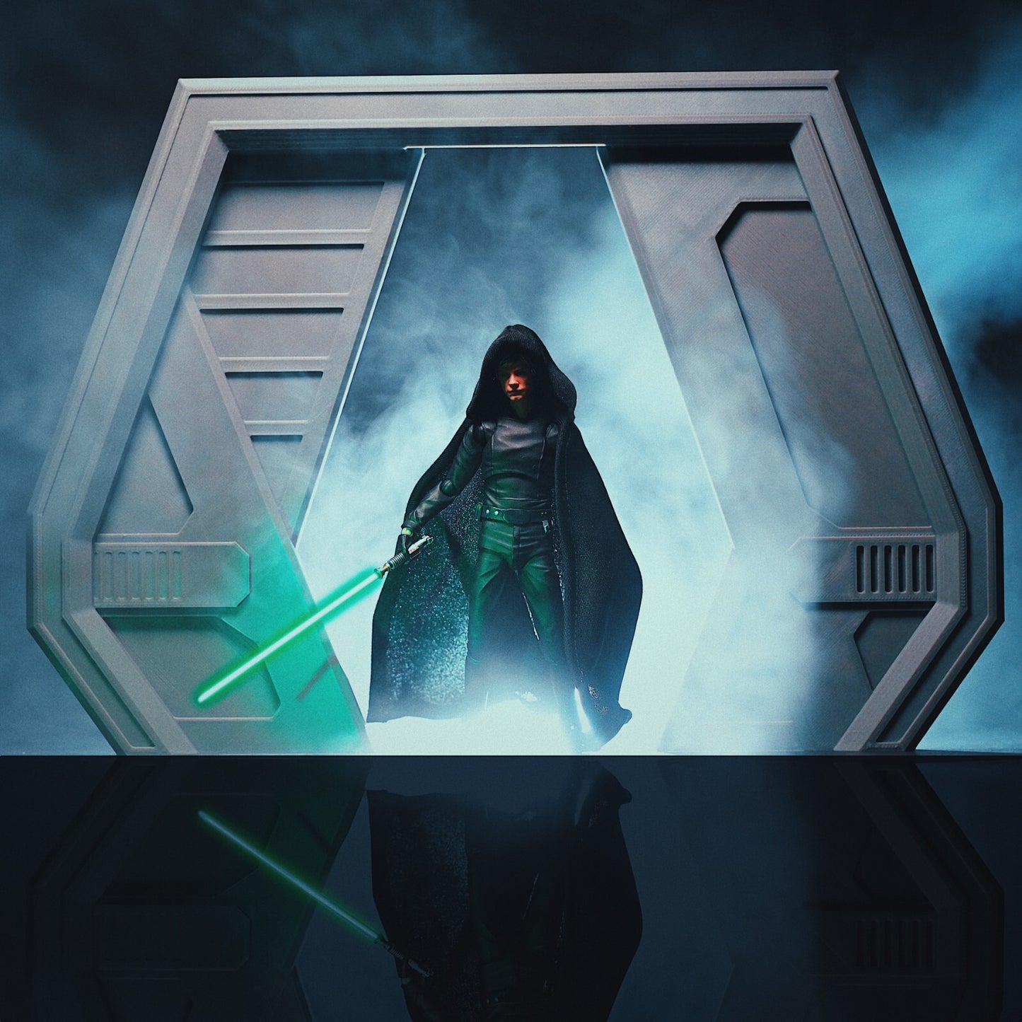 3D Printed Mandalorian Luke Door for 3.75" & 6" Star Wars Figures