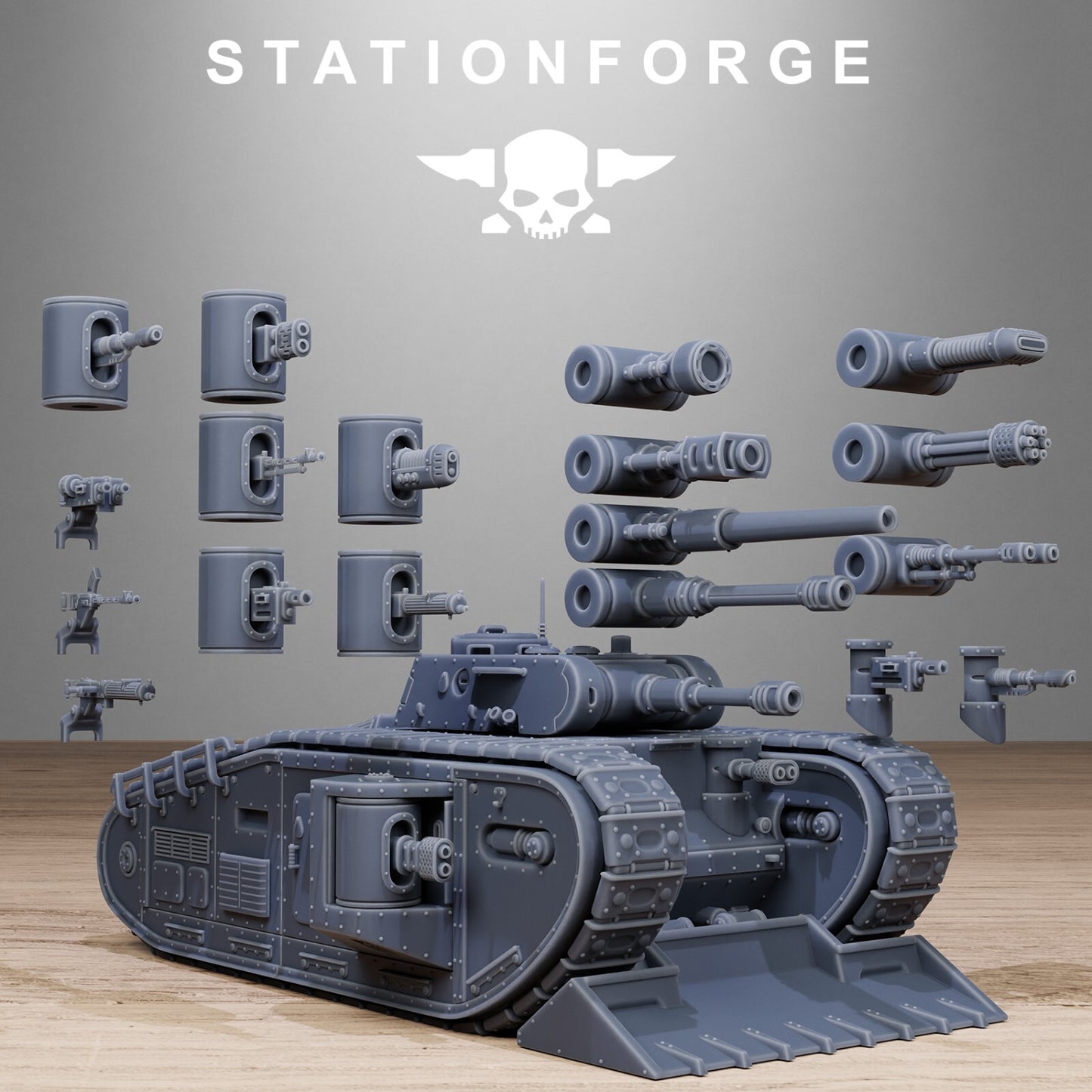 The FreeGuard Heavy Tank and Troops 32mm