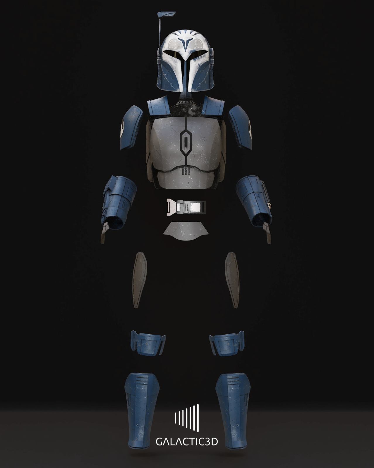 Star Wars Bo-Katan Inspired Armor Suit - 3D Printed Raw Mandalorian Cosplay