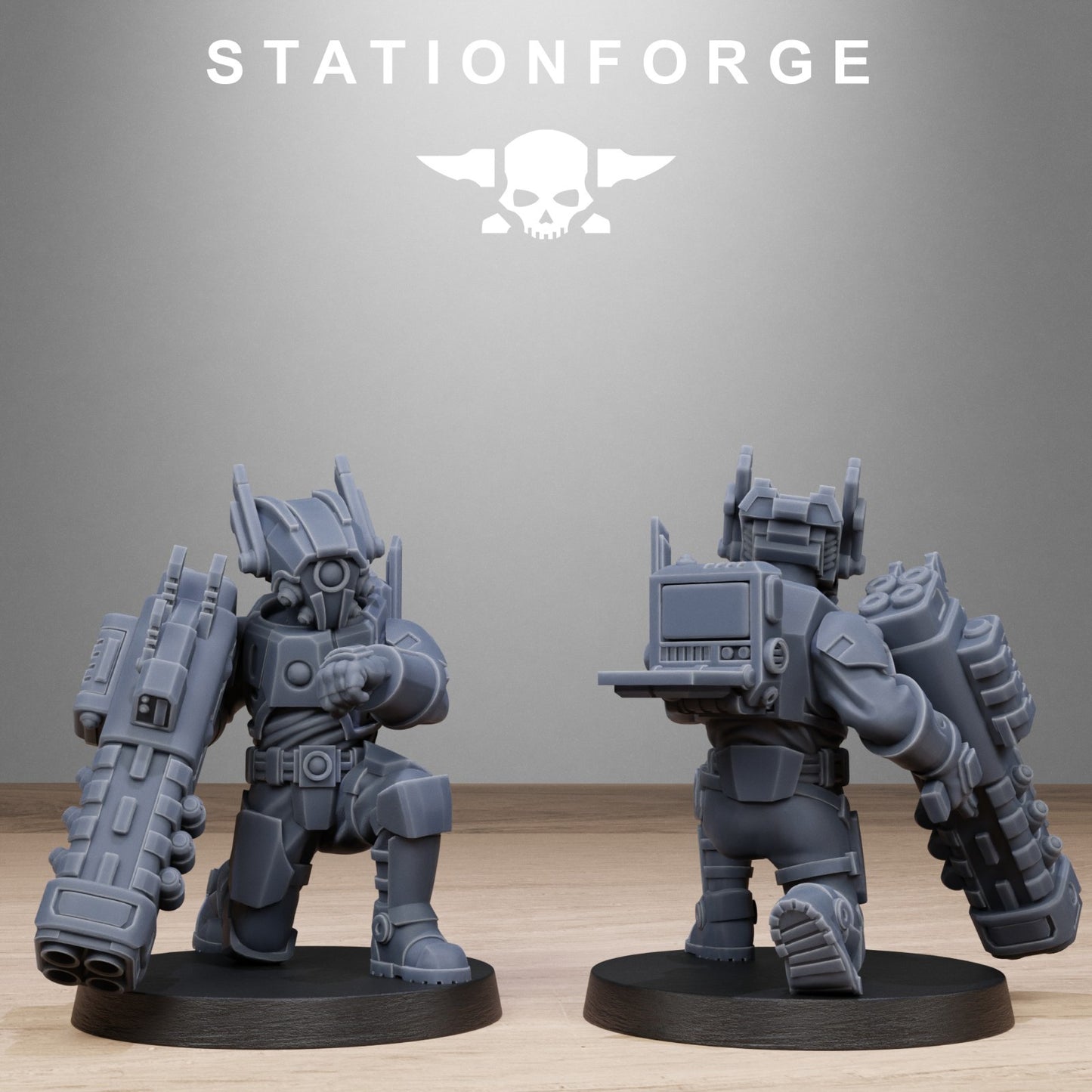 Tarion heavy infantry from Station Forge 32mm. FREE BASE