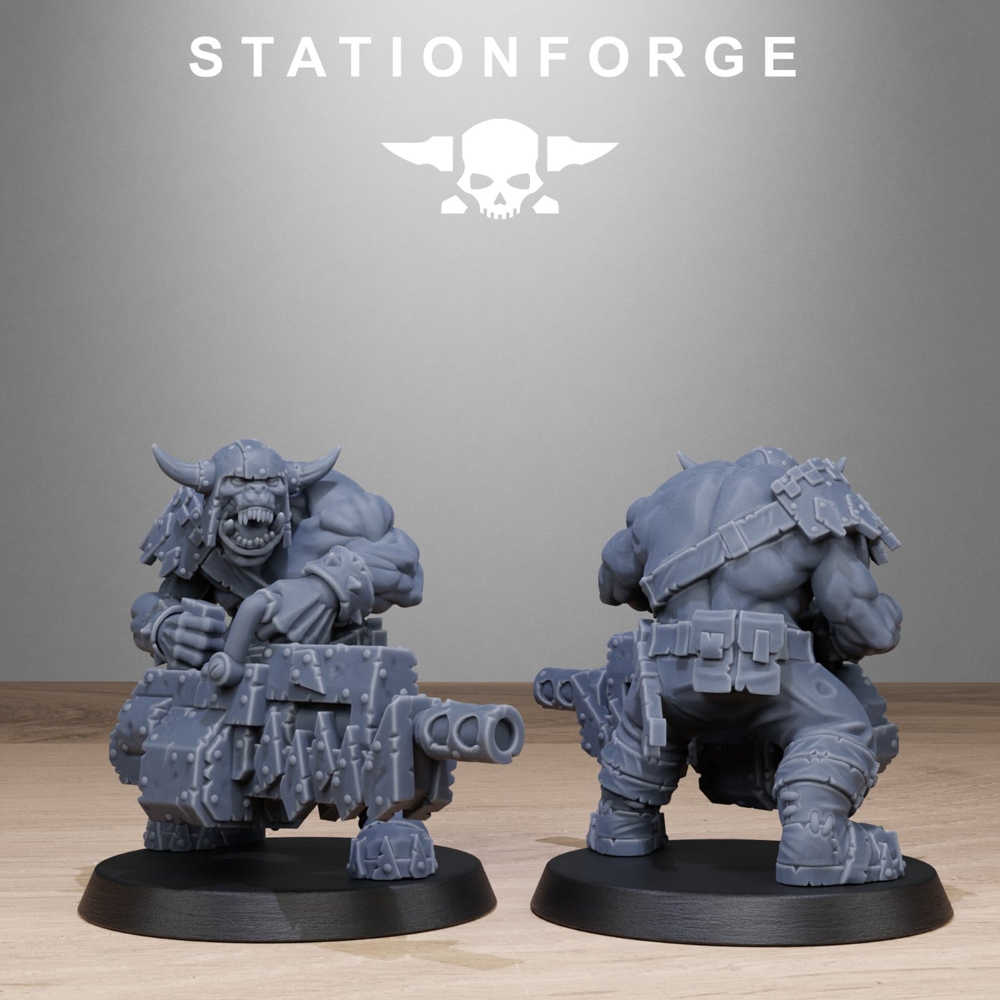The Orkaz bros from Station Forge 32mm FREE BASES + POST