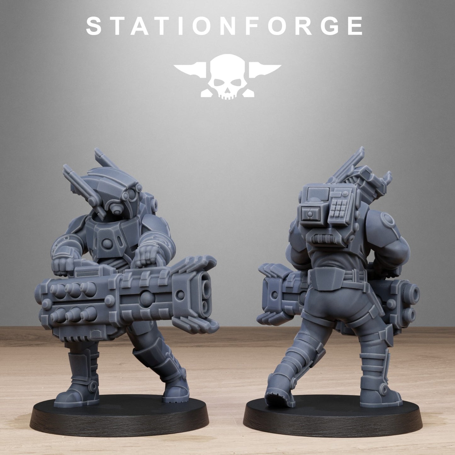 Tarion heavy infantry from Station Forge 32mm. FREE BASE
