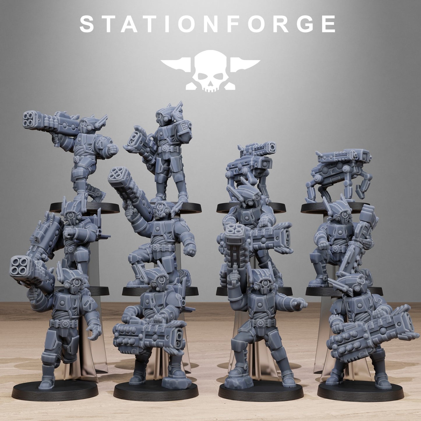 Tarion heavy infantry from Station Forge 32mm. FREE BASE