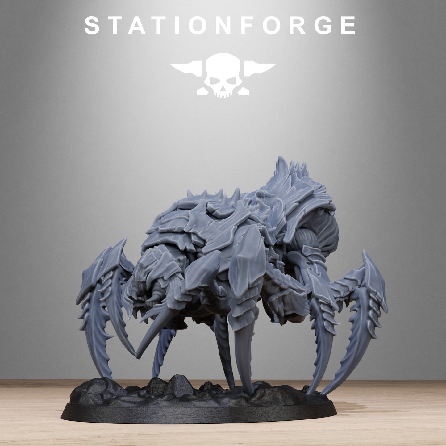 Xenarid spider beasts (2) from Station Forge 32mm. FREE BASE
