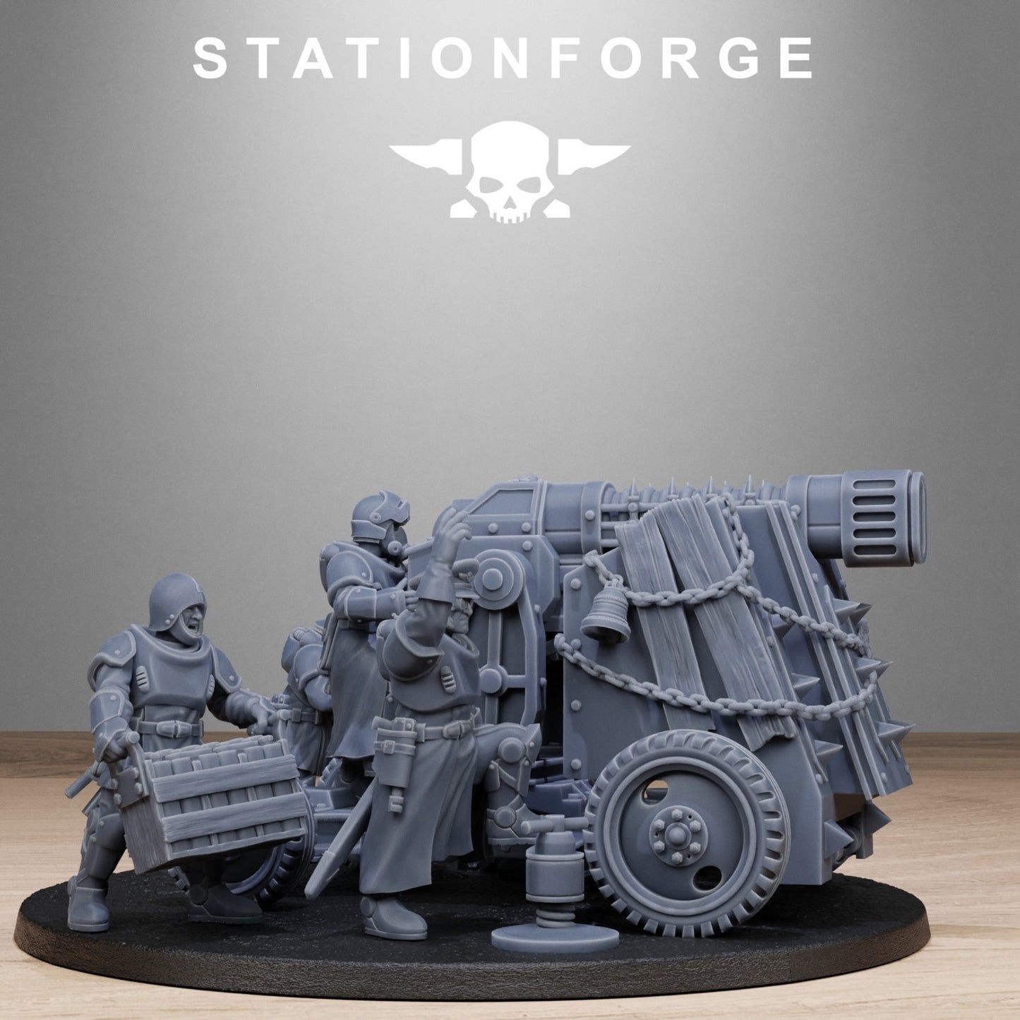 RoyalGuard light artillery from Station Forge 32mm. FREE BASE
