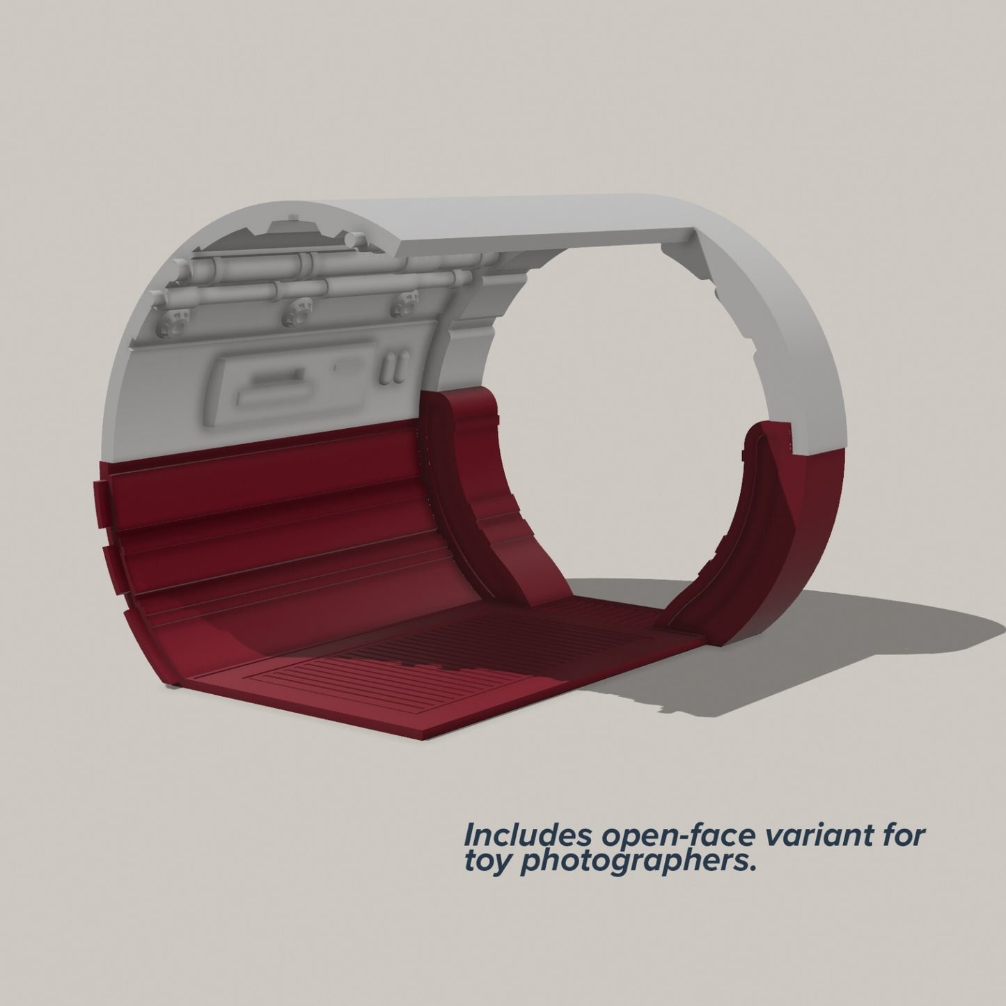 3D printed tunnel diorama for 1/12th Star Wars Black series figures