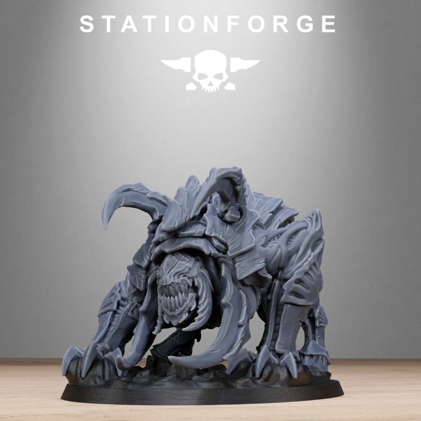 Xenarid spider beasts (2) from Station Forge 32mm. FREE BASE