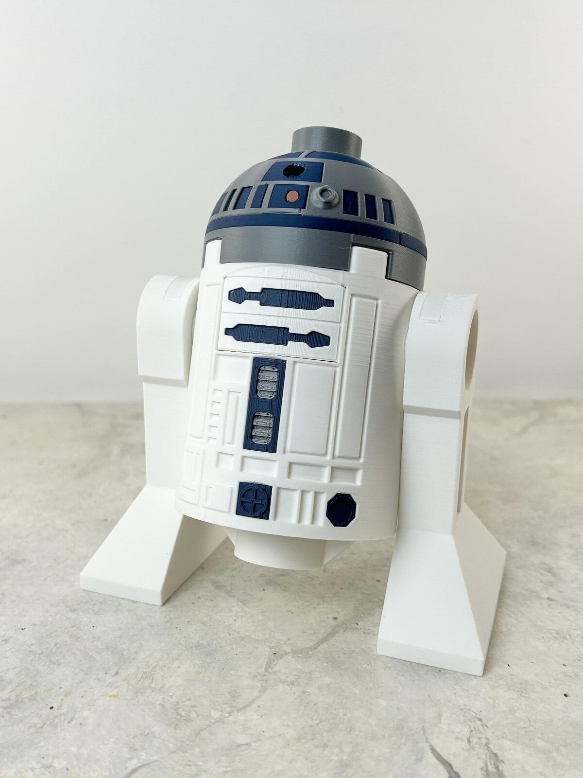 3D Printed. 9" Tall (Double Sized) Brick inspired Deluxe R2D2 Figure