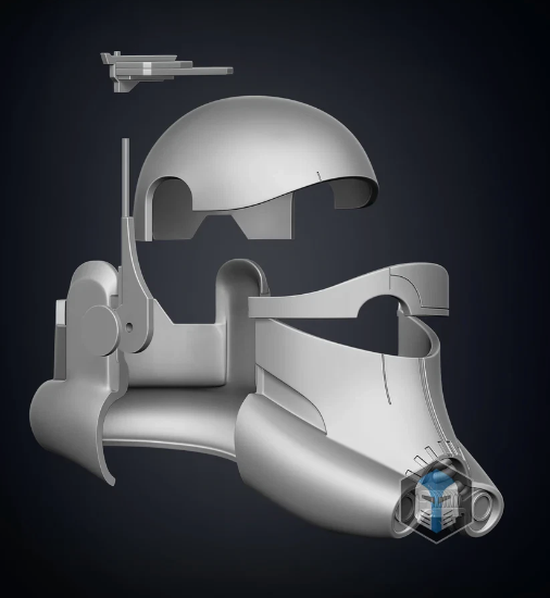 Starwars Bad Batch Crosshair Helmet 3D Printed RAW Kit