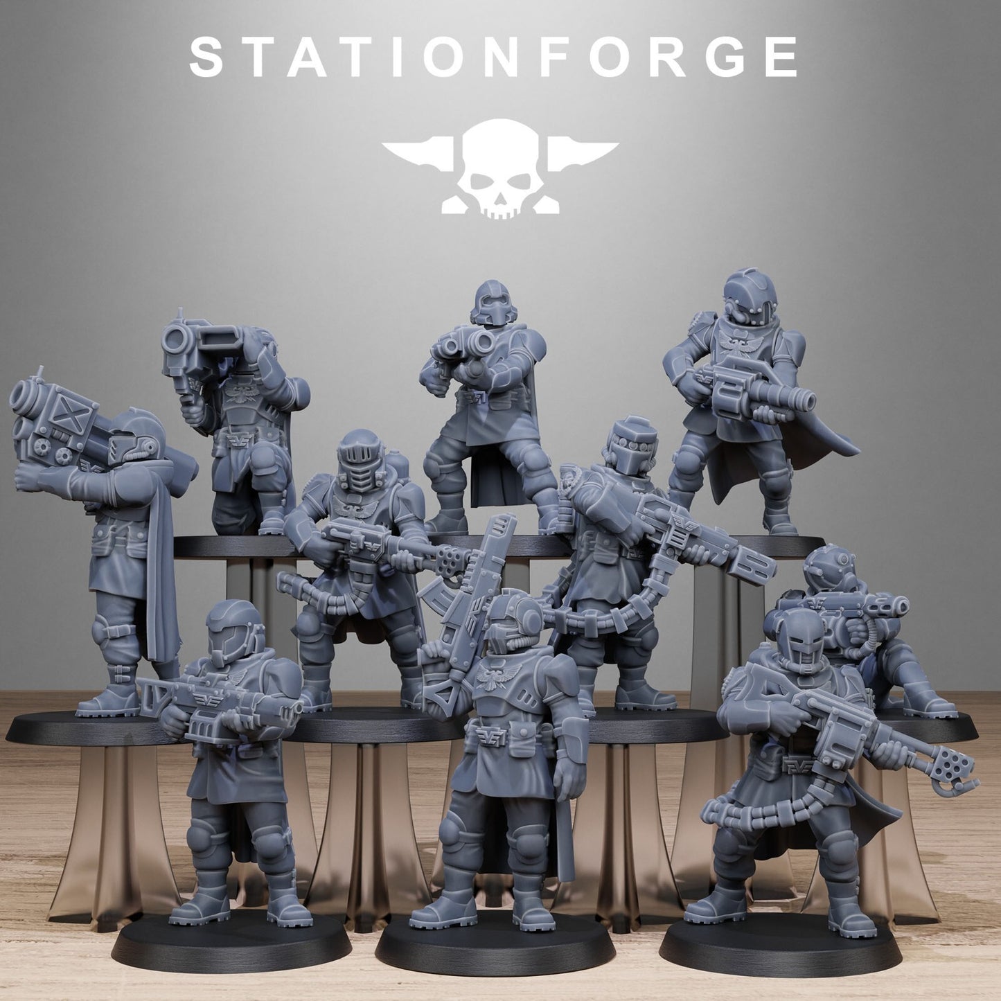 Vaskar Patrol - Station Forge Wargaming Figures Inc Bases