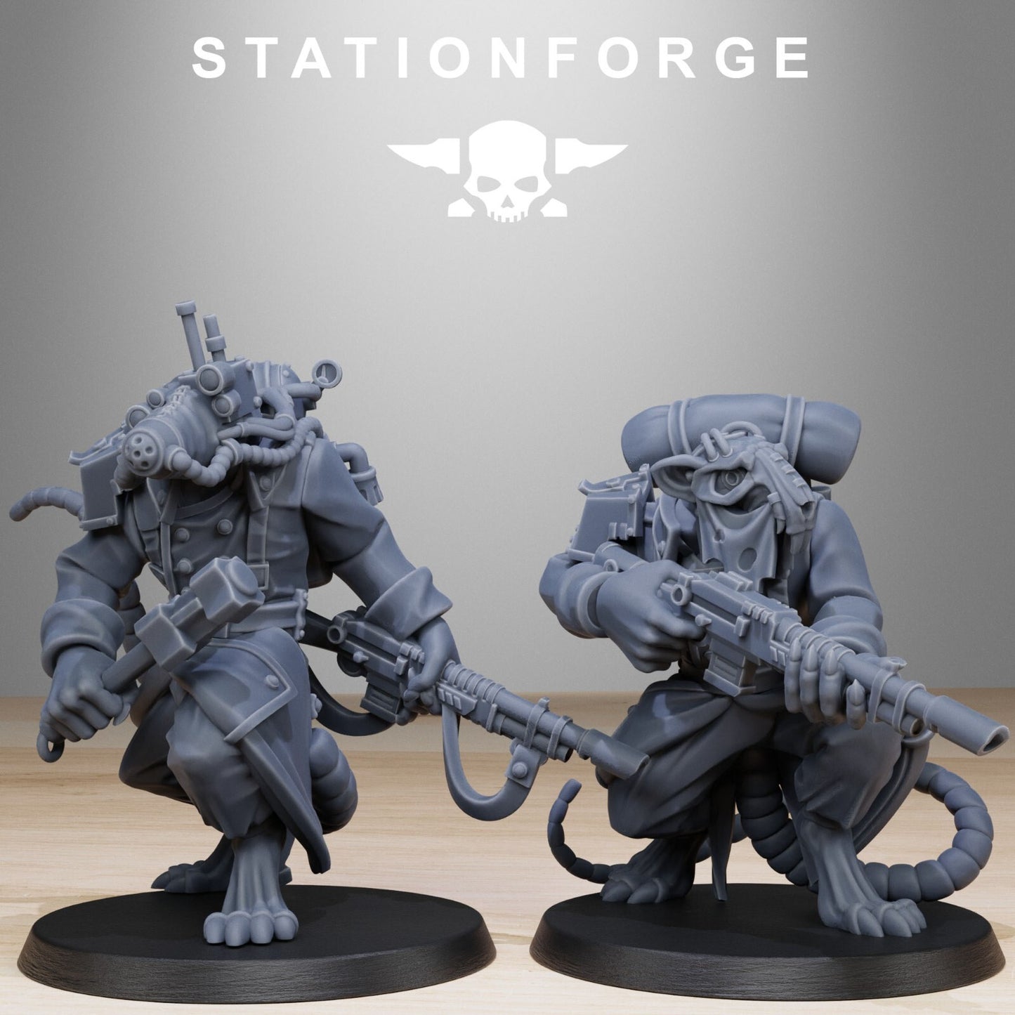 The Grim Guard Racticus from Station Forge 32mm