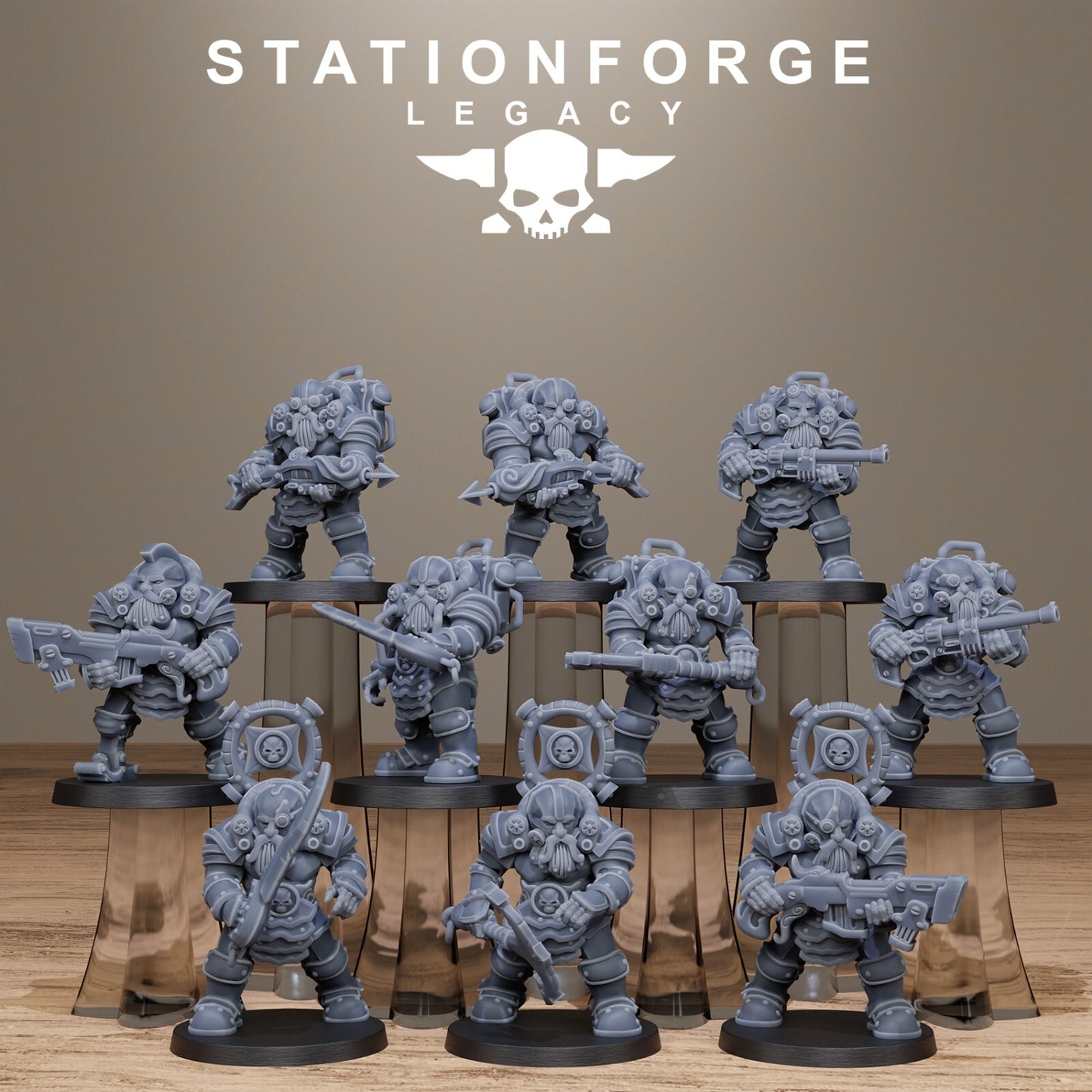 The IronVale Dwarven  Infantry from Station Forge Legacy | INC BASES | FREE POST