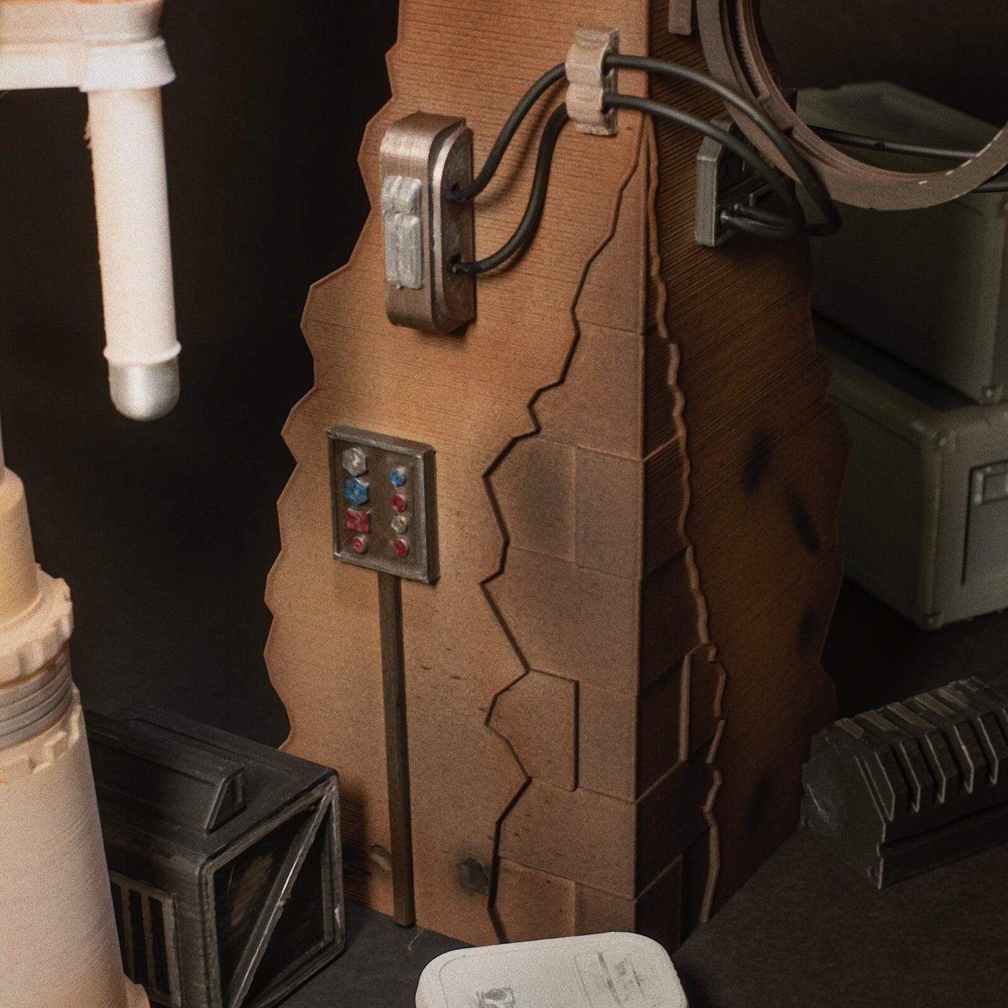 3D Printed Jedha Diorama for 3.75" & 6" Star Wars Figures