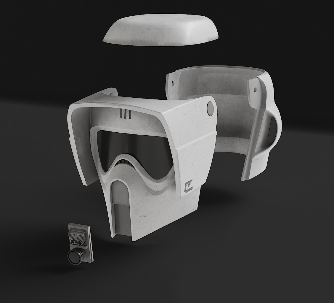 Star Wars Scout Trooper Inspired 3D printed RAW Helmet