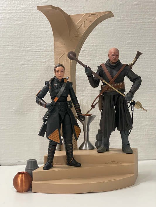 3D Printed Jabba Palace | Boba Fett Palace Doorway Dio for 3.75" Or 6" Figures