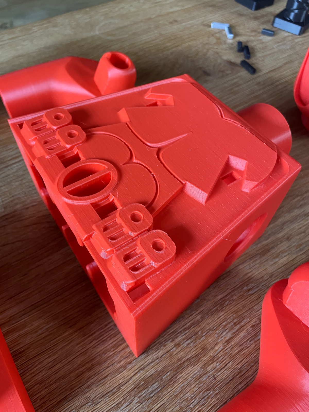 3D Printed. 9" Brick inspired Deluxe Deadpool Figure