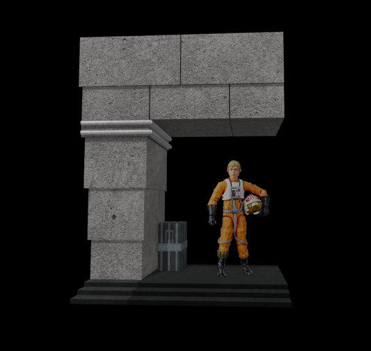 Star Wars 3D Printed Yavin Entrance Diorama for 3.75" and 6" Figures