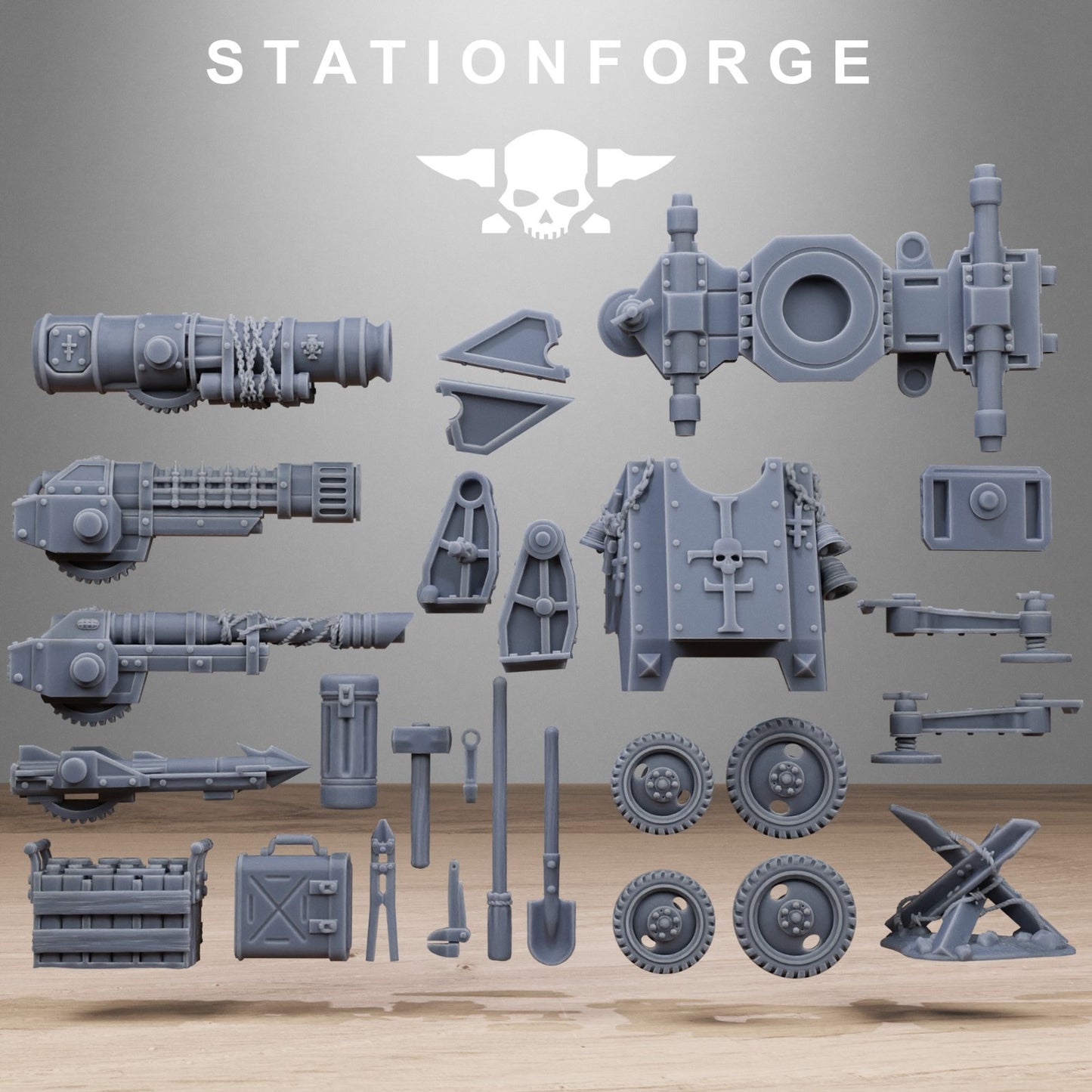 RoyalGuard light artillery from Station Forge 32mm. FREE BASE