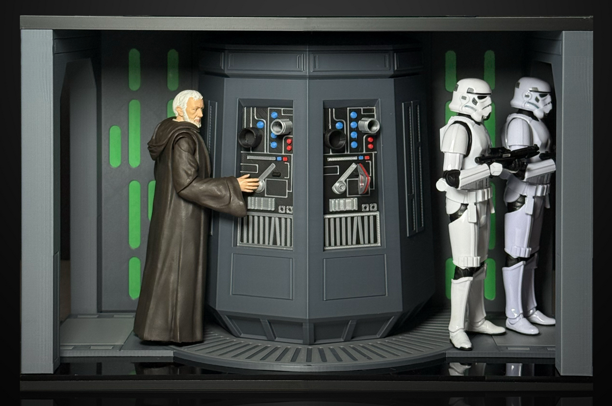 3D Printed Star Wars Tractor Beam Panel - Station Stacker Diorama