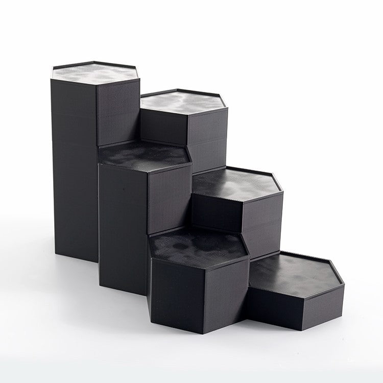 Star Wars 3D Printed Hexagon Display Stand system – 6"  black series Figures