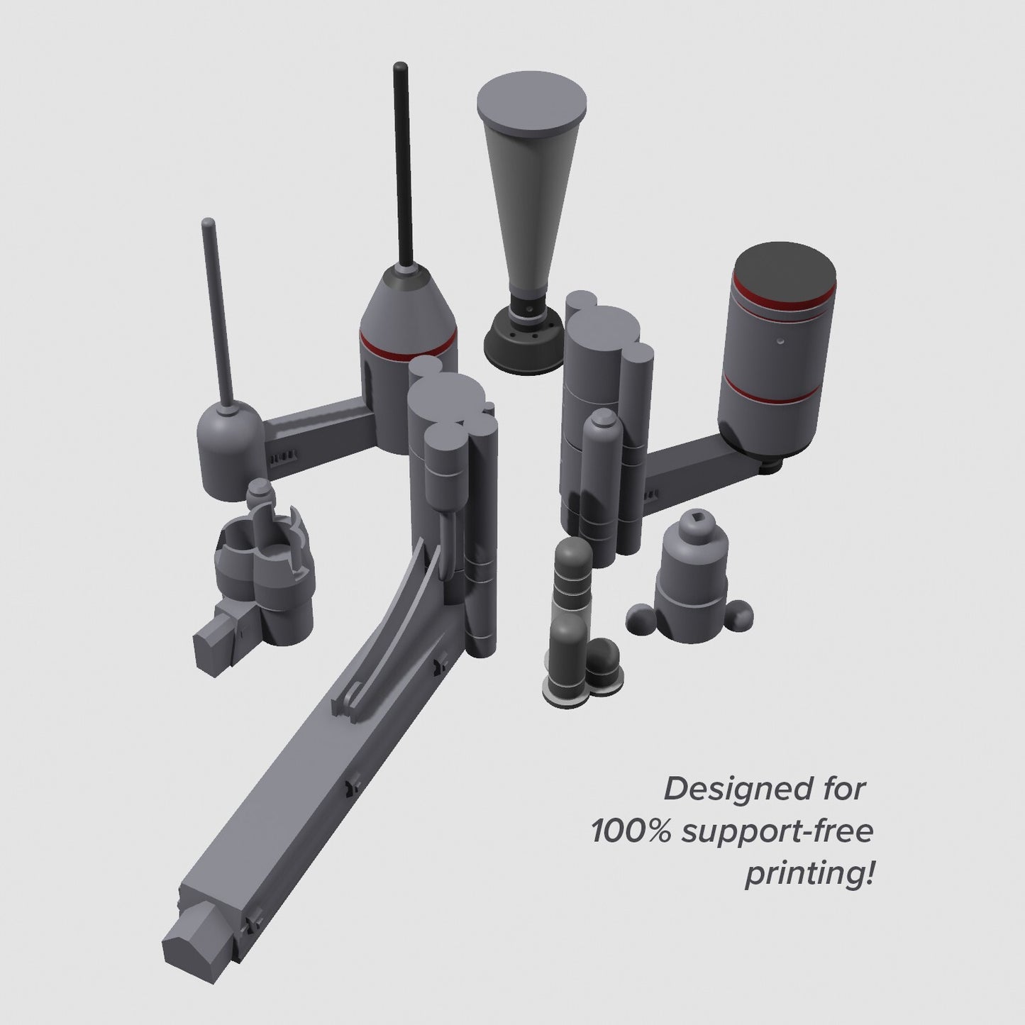Star Wars  3D Printed Bespin Duel Display Set for 3.75" Or 6" Figures