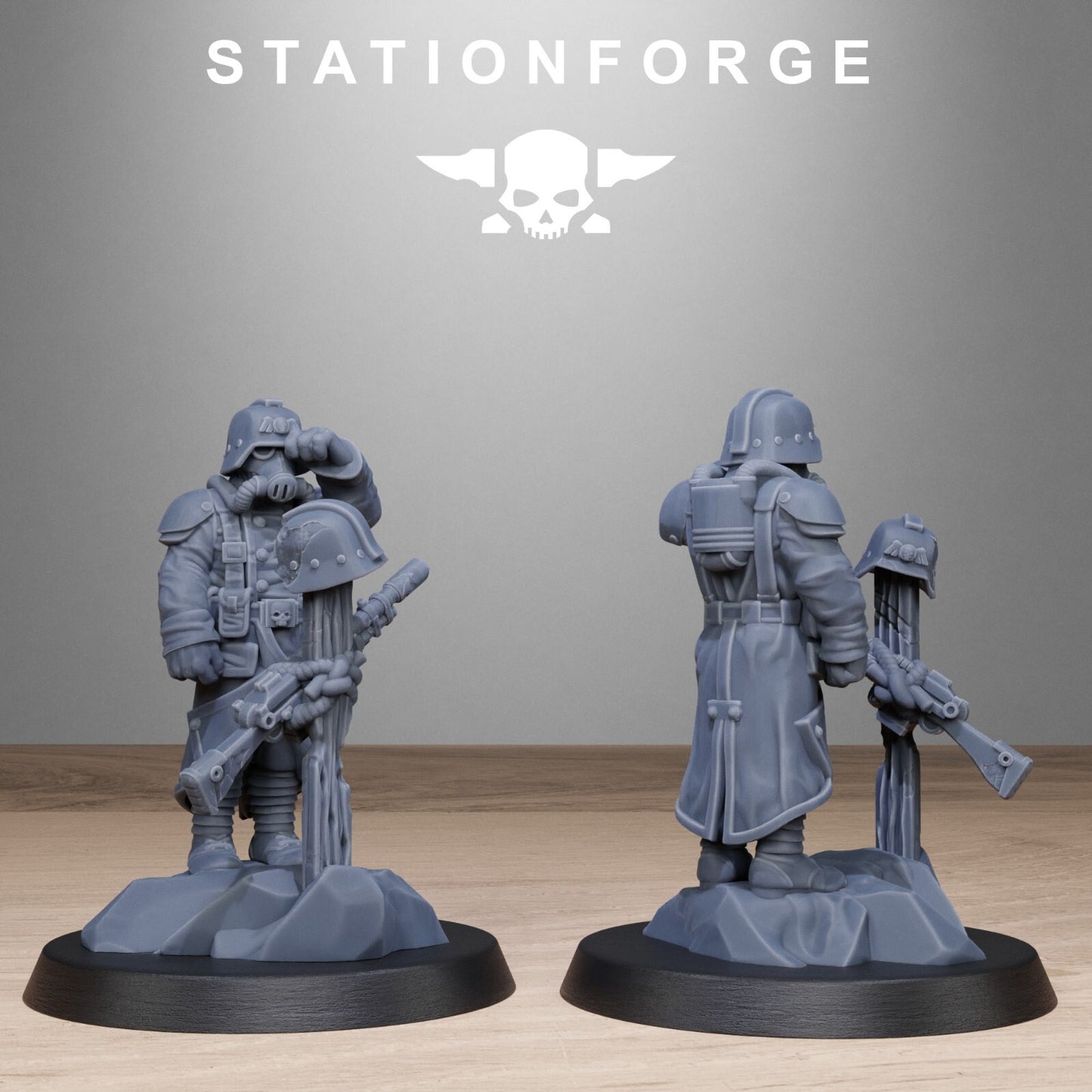 Grimguard Objective markers from Station forge, trench compatible