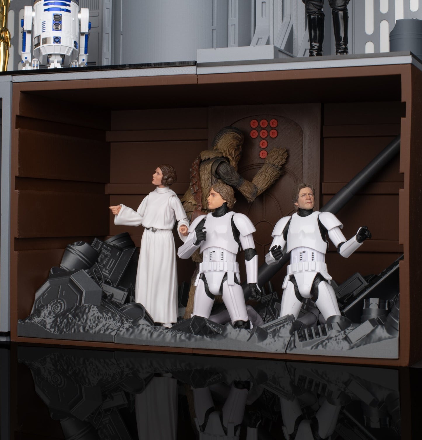 3D Printed Star Wars Death Star Stackers Trash Compactor Dio 3.75" or 6"