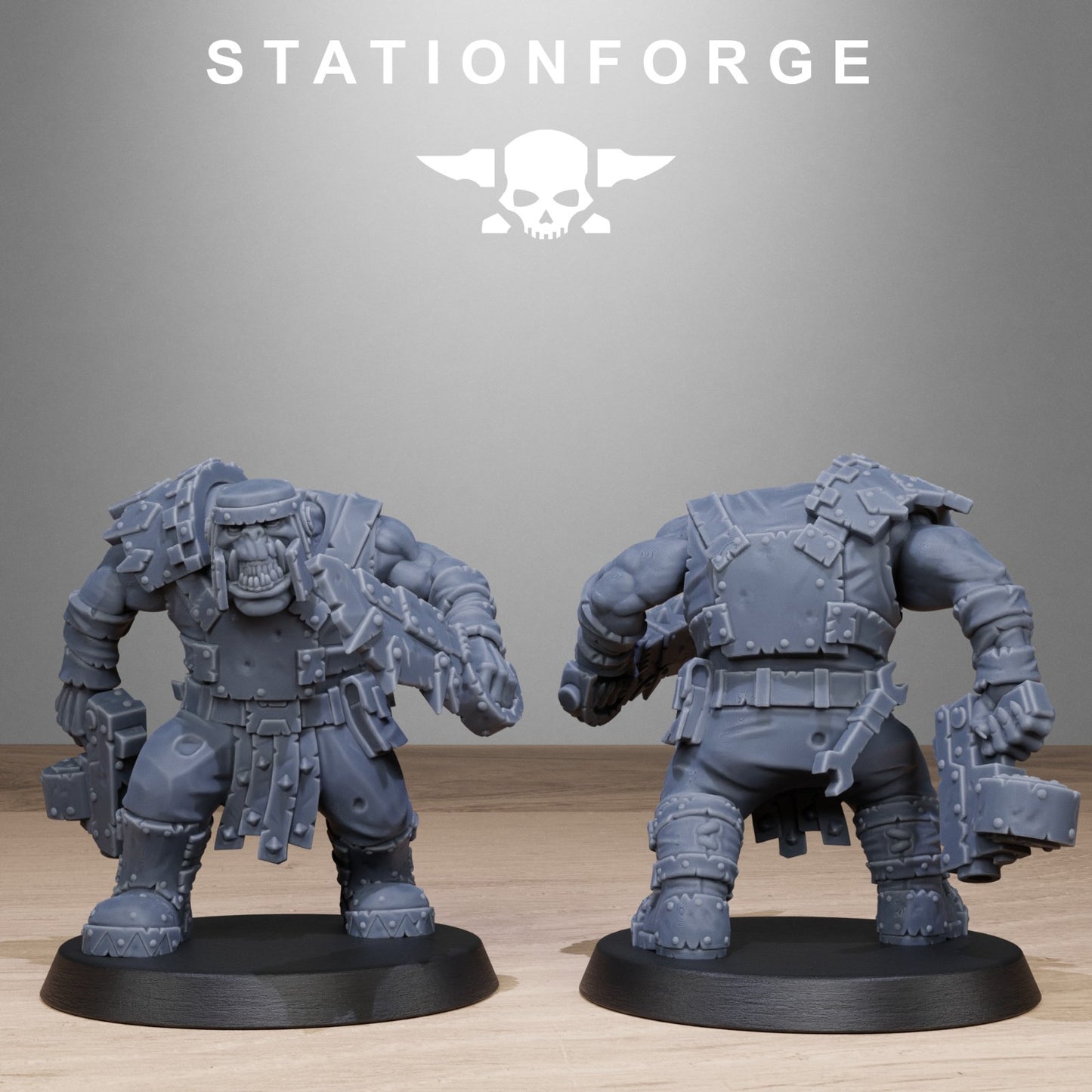 The Orkaz bros from Station Forge 32mm FREE BASES + POST
