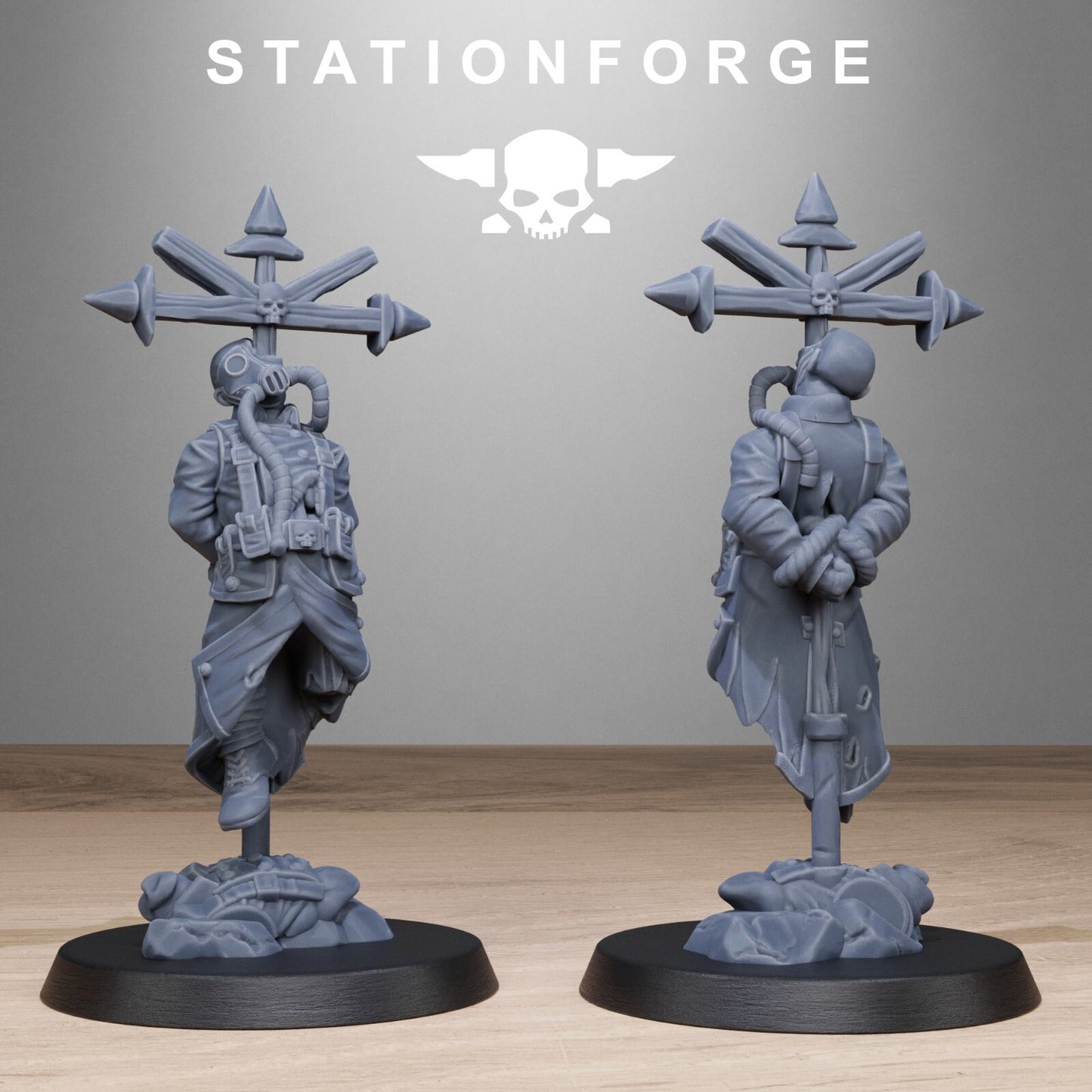 Grimguard Objective markers from Station forge, trench compatible