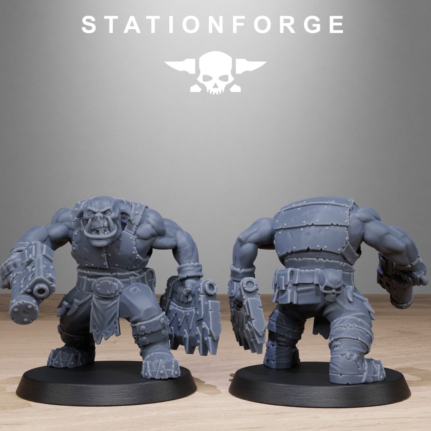 The Orkaz bros from Station Forge 32mm FREE BASES + POST