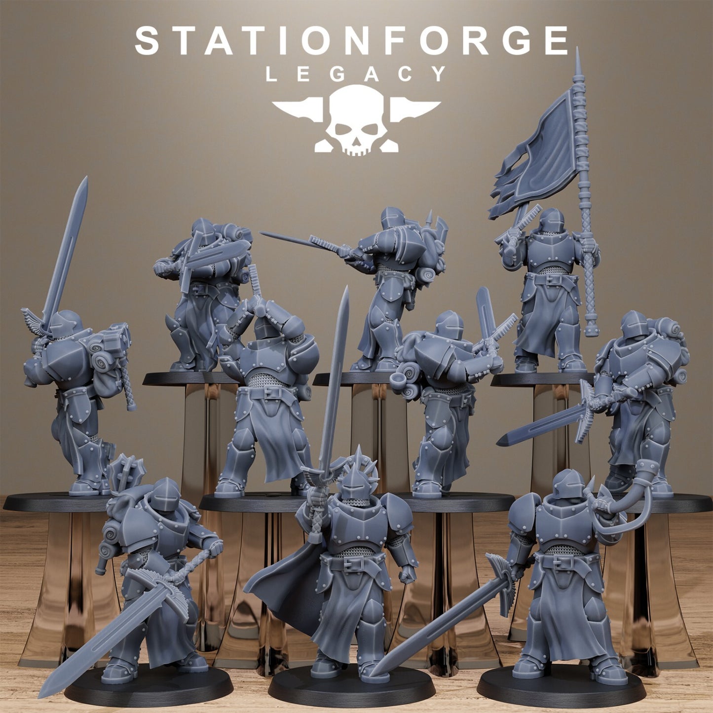 The Solaris Great Swordsmen from Station Forge Legacy INC BASES + FREE DELIVERY