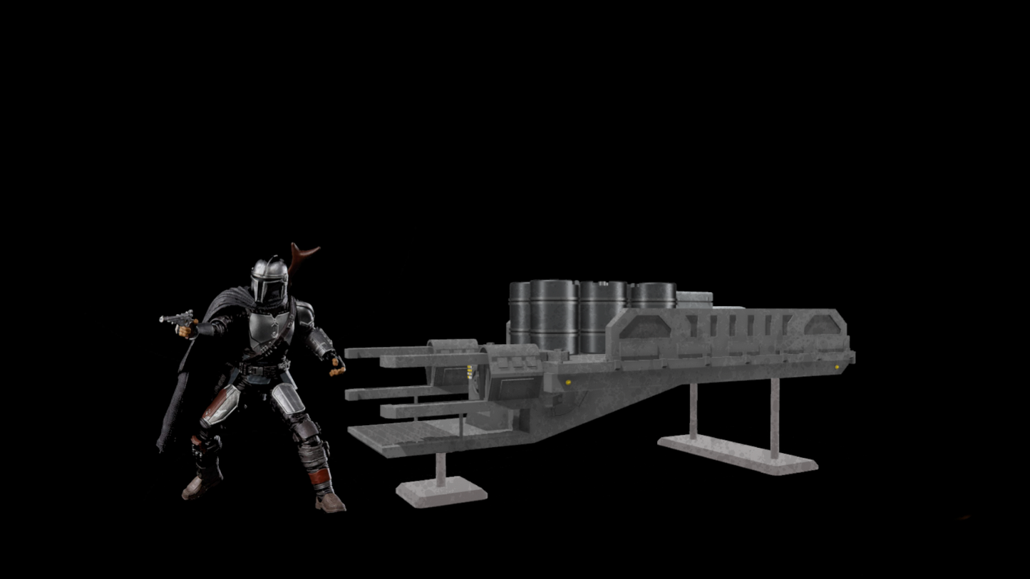 Star Wars 3D Printed Nevarro Cargo Sled for 3.75" & 6" Figures
